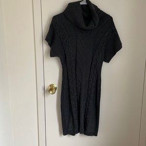 Cowl Neck fitted sweater dress